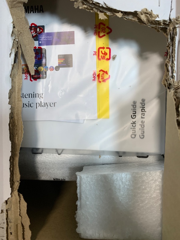 Photo 1 of - [ ] ***AS IS / N RETURNS - SALE FINAL - FOR PARTS ONLY*** Yamaha Audio Yamaha R-N2000A Hi-Fi Network Receiver with Streaming, Phono and DAC – Silver