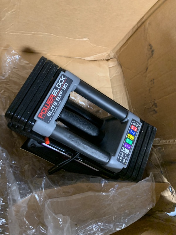 Photo 1 of ***ONLY ONE*** PowerBlock Elite EXP Adjustable Dumbbells, Sold in Pairs, Stage 1, 5-50 lb. Dumbbells, Durable Steel Build, Innovative Workout Equipment, All-in-One Dumbbells, Expandable with Expansion Kits