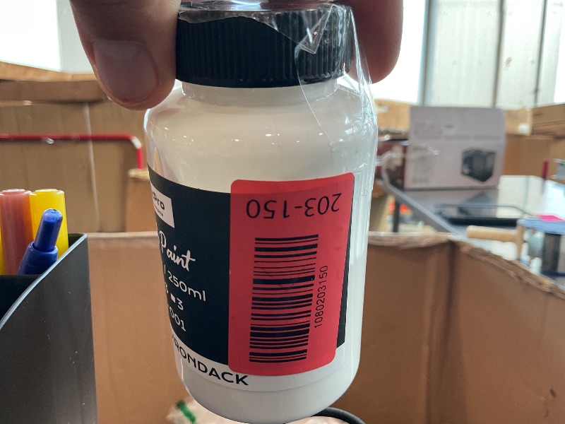 Photo 1 of [Half Empty] Nicpro All-in-One White Chalk Paint for Furniture, 8.45 oz (250ml) Matte Finish Acrylic Craft Paint, Built-In Primer & Top Coat, Non-Toxic Furniture Paints for Cabinets, Wood, Metal, Home Decor