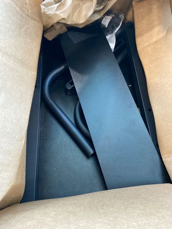 Photo 1 of [PARTIAL SET: MISSING PARTS] Klvied Small Standing Desk Adjustable Height, Portable Treadmill Desk, Mobile Table Ideal for Laptops and Tablets, Black