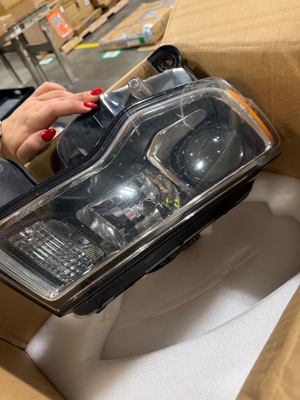 Photo 1 of ****DAMAGE SEE PHOTOS***CONLLCON Headlights Assembly Compatible with Jeep Grand Cherokee 2017-2021,Headlamp Chrome Passenger Side Replacement CH2503297 68289234AF