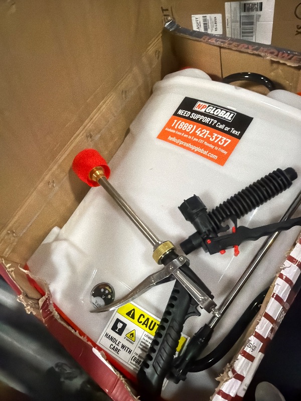 Photo 1 of ***view photo ***4.2 Gallon Battery Powered Backpack Sprayer - 6 Nozzles, 80 PSI Cutoff Pressure, Long Battery Life, Wide Mouth, High-Pressure Spray Hose, Pressure Knob Controller