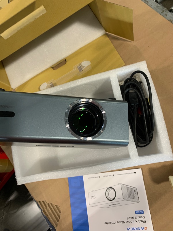 Photo 1 of [Electric Focus] 4K Support Projector with WiFi6 and Bluetooth 5.3, Outdoor Projectors for Outside Video Use, OWNKNEW Gaming Movie Proyector, Auto Keystone Correction
