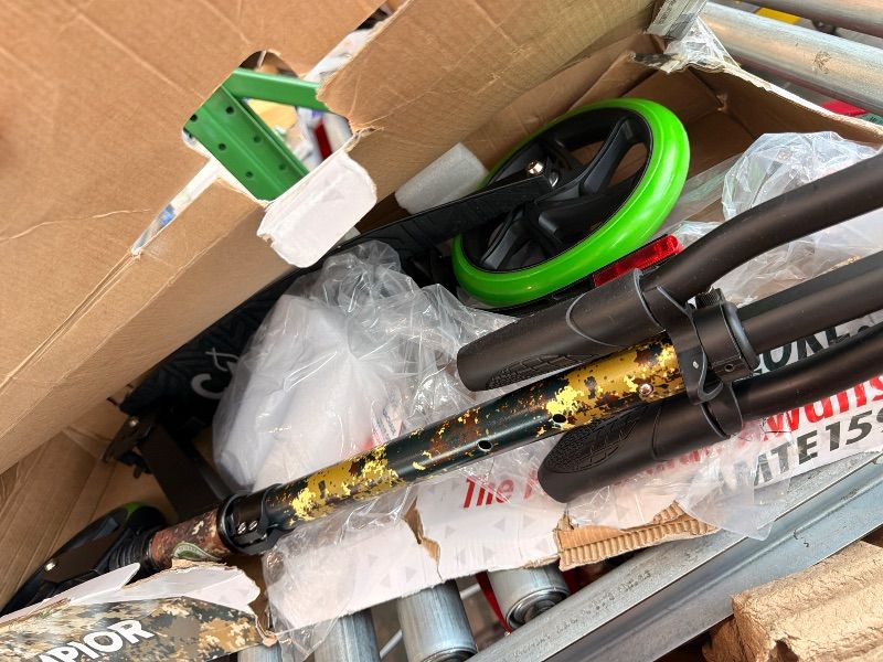 Photo 1 of [Missing parts and handlebar does not stay in lock position] Campior Kick Scooter for Ages 6+, for Kids, Teens, and Adults, Max Load 240 LBS, Foldable, 8-inch Big Wheels for Kids and Adults, with Kickstand, 3 Adjustable Levels, Child Safety Approved, Graf