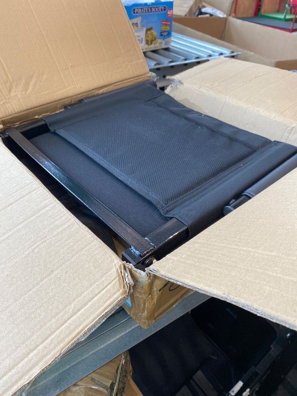 Photo 1 of *** MISSING PIECES*** VEVOR Stadium Seat, Portable Bleacher Seat with Armrest, Back Support and Thick Cushion, Bench Chair for Bleacher Includes Shoulder Strap, Hooks, Cup Holder, Black Football Bleachers Seats, 1PCS