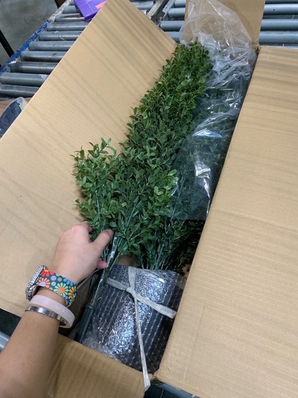 Photo 1 of ****SIMILAR **** Nearly Natural 3ft Cedar Pine Artificial Tree, UV Resistant, Realistic Cone-Shaped Greenery, Indoor/Outdoor Decor, Set of 2