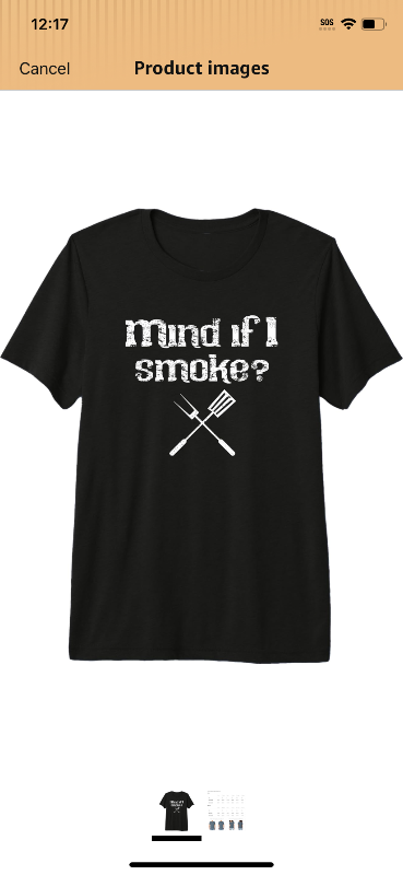 Photo 1 of  Smoker Accessory Pitmaster Grill Gift for Dad Men Premium Tri-Blend T-Shirt