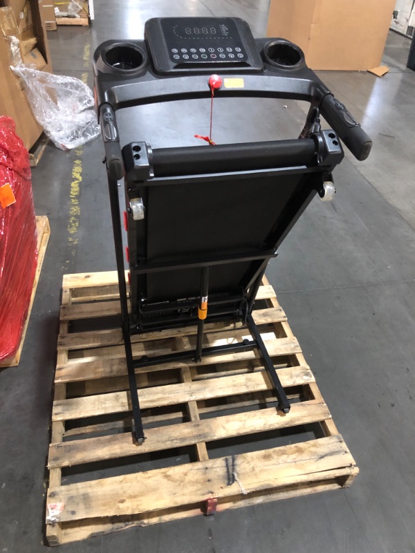 Photo 1 of ***TRUCK/TRAILER PICKUP ONLY***
Lastforever Folding Treadmill for Home Use, 2.5HP Quiet Motor, 0.5–7.5 MPH with 8% Manual Incline, Compact Electric Treadmill with LED Display, 300 LBS Capacity, Cup Holder & Safety Key