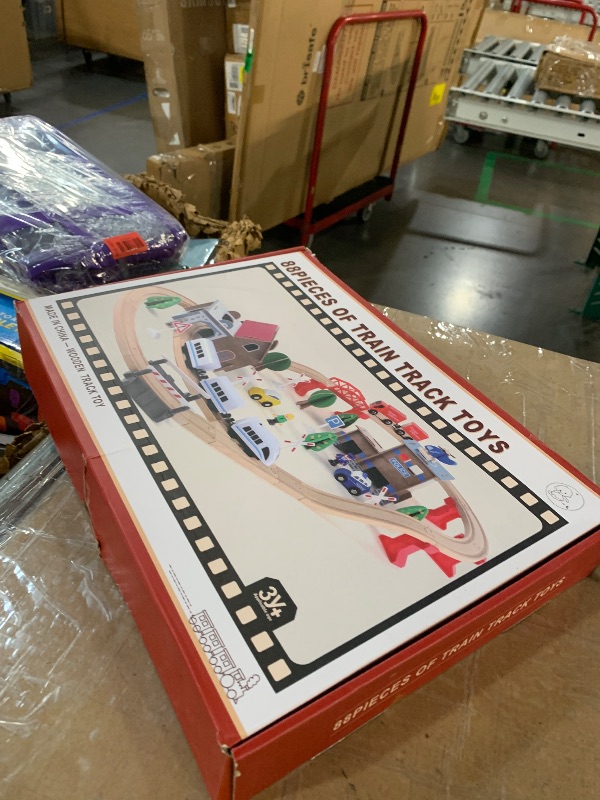 Photo 1 of ***MISSING PARRS***
HOLYFUN Electric Wooden Train Track Set Toy