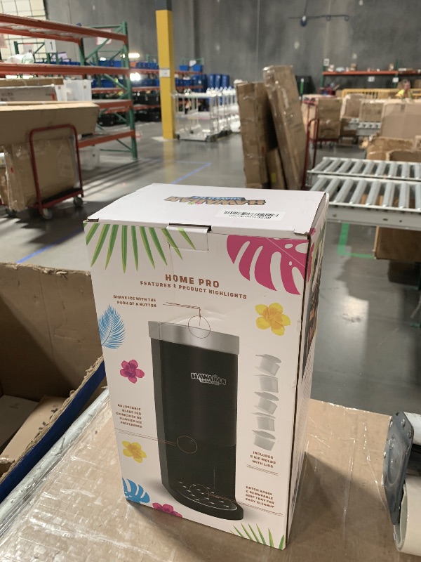 View 2 of **No cups** Hawaiian Shaved Ice S777 Snow Cone and Shaved Ice Machine with Blade Adjustment Knob and 5 Reusable Plastic Ice Mold Cups. Great for Granitas, Seltzers, Italian Soda and More 120V, Matte Black