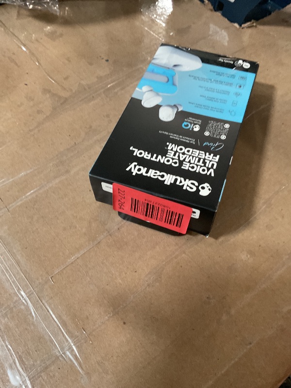 Photo 1 of **RIGHT EARBUD IS DAMAGED** Skullcandy Grind True Wireless Earbuds - Light Grey/Blue