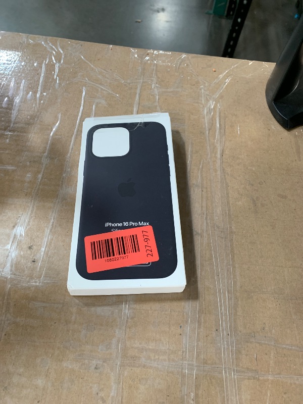 View 2 of *MINOR DAMAGE*Apple iPhone 16 Pro Max Silicone Case with MagSafe and Camera Control: Lightweight Phone Case, Wireless Charging Compatible, Smooth Matte Finish, Black