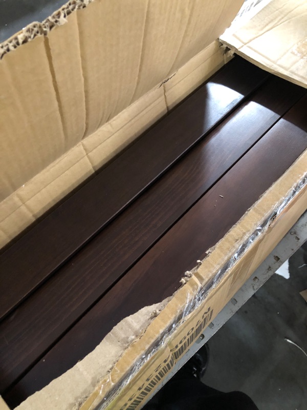 View 3 of ***NO BACK BOARD, ONLY FRAME ****** Merax King Canopy Bed Frame