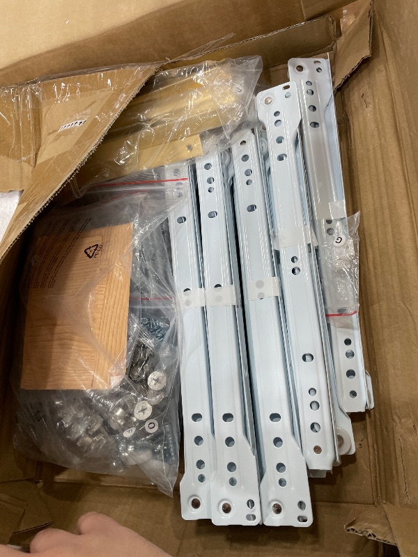 Photo 1 of ****PARTIAL SET, MISSING BOX 2/2 **** Decofy Fluted 9 Drawer Dresser, Natural Oak, 63'' Wide