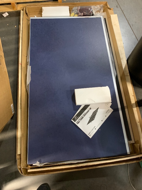 View 2 of ***STOCK PHOTO FOR REFERENCE ONLY*** BLUE TABLE ***
EastPoint Sports Foldable Table Tennis Conversion Top, 9 ft x 5 ft, Blue