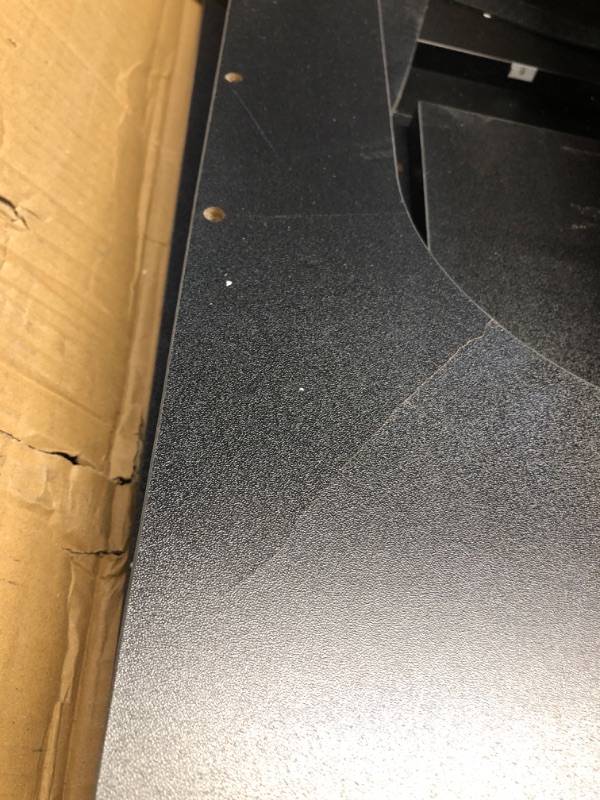 View 3 of ***DAMAGED - SEE NOTES/PICTURES*** DTK Washer Dryer Wood Countertop with Shelf, Laundry Topper with Non-Slip Mat,27.55" Depth x 54" Width Dryer Covers for The Top with Edge Rails, Black