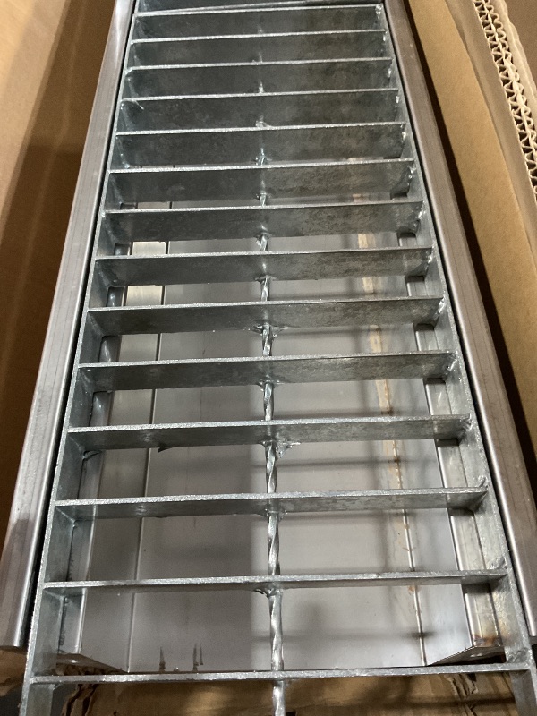 View 4 of ** HURTS ONLY MISSING UNKNOWN PARTS APPEARS USED**
304 Stainless Steel Channel Drain with Galvanized Steel Grate, 44.4x5.9x5.5 in Heavy Duty Trench Drain System with Sealing Plate Drain Outlet, Outdoor Drain Kit for Driveway Garage Yard