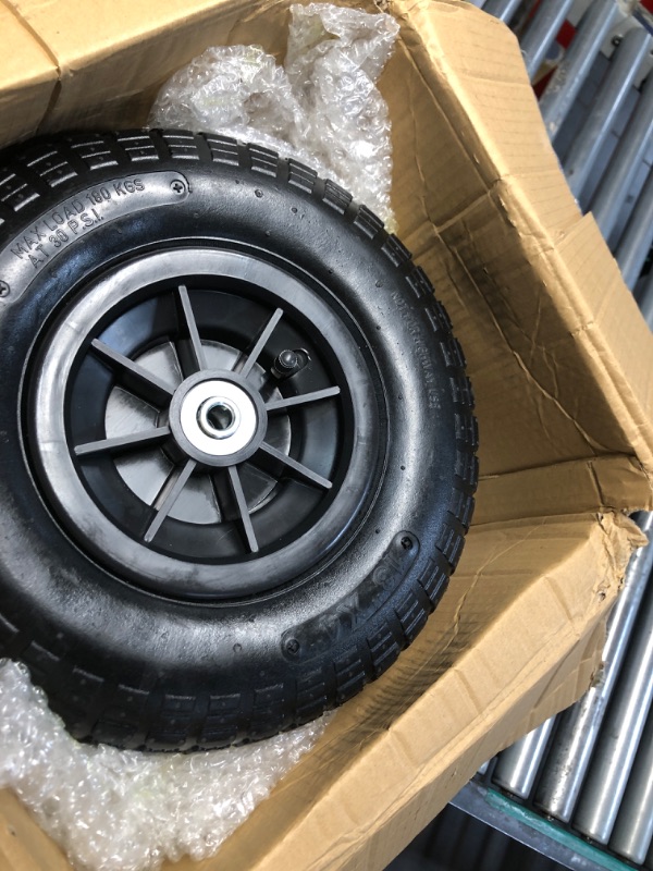 Photo 1 of ***STOCK PHOTO FOR REFERENCE ONLY***
 2-Pack 4.80-12 Trailer Tires with Rim, 6-Ply, 990 LBS Load, 4 Lug on 4 in Bolt Pattern, 12x4 in Steel Wheel, Heavy-Duty All-Weather Tires for Utility, Boat Trailers
