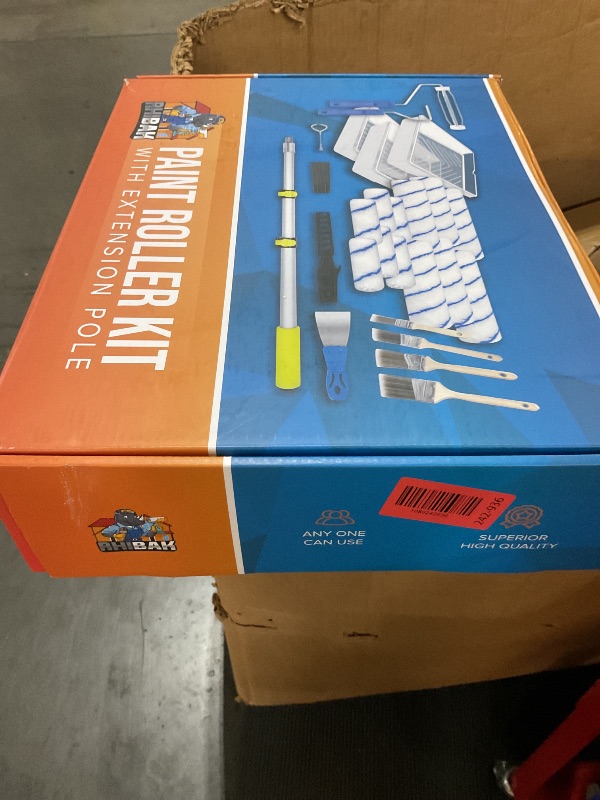 Photo 1 of ***MISSING EXTENSTION POLE*****
Rhibak Paint Roller Kit - 27 Piece Set