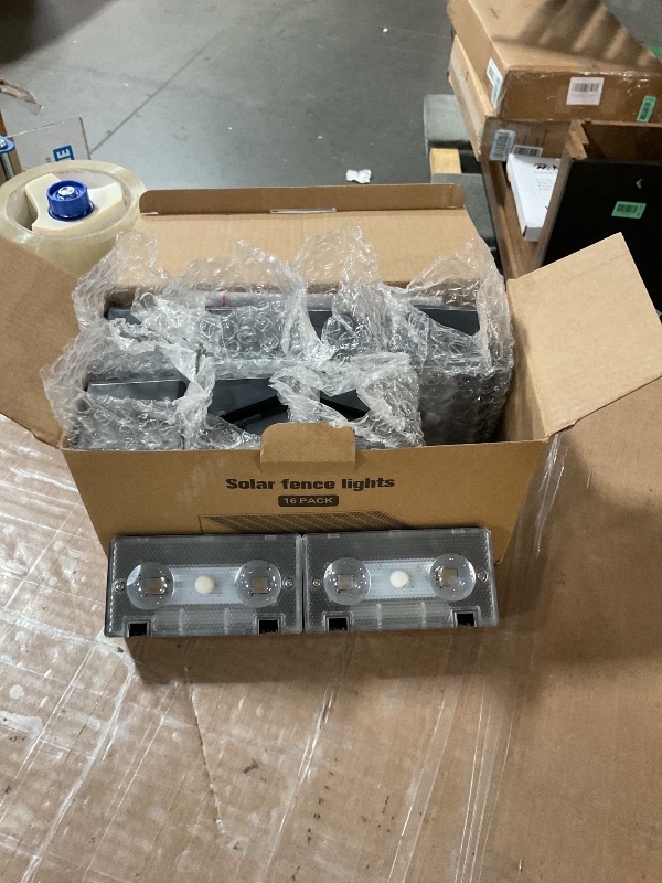 Photo 1 of ***LIKE NEW/OPEN BOX***
Toeuie Solar Fence Lights Outdoor, 16 Pack Fence Lights Solar Powered