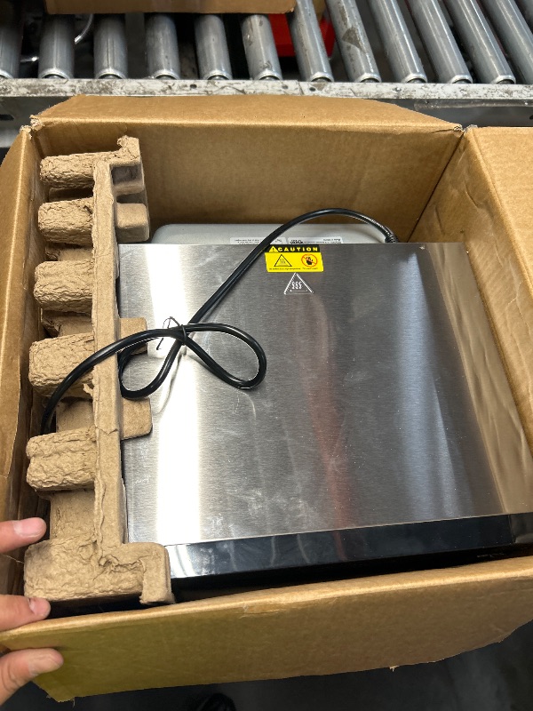 Photo 1 of ***MINOR DAMAGE***Food Dehydrator Machine, Powerful Food Dryer with 8 Stainless Steel Trays, Adjustable Temperature up to 167°F & 48-Hour Timer for Jerky, Fruits, Herbs - Includes Mesh Tray, Drip Tray & Recipe Guide