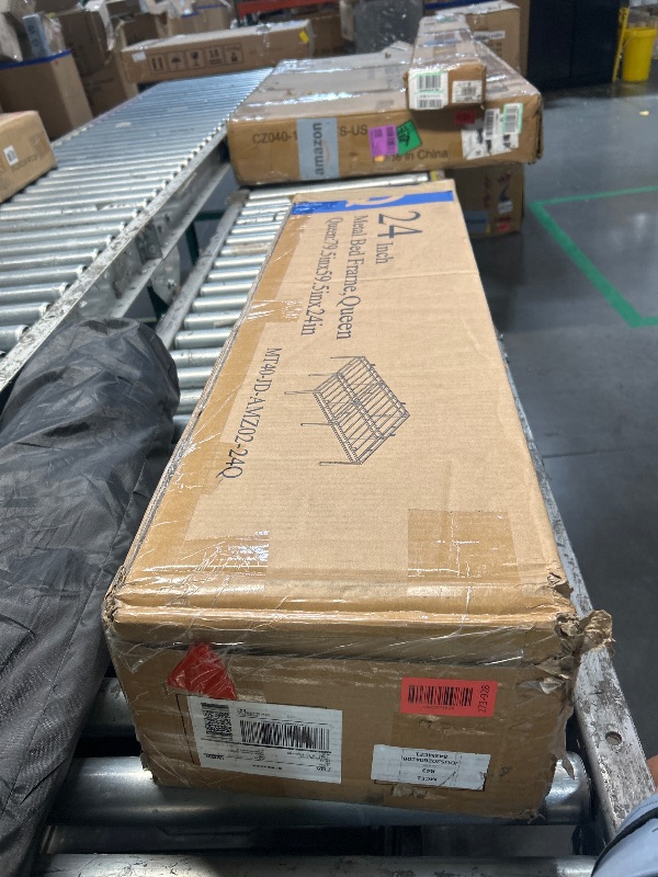 Photo 1 of ***MISSING PARTS***Pemberly Row Queen Metal Bed Frame, 15.74 in Height, 61.1 in Width, 80 in Depth, Durable Metal Construction, Platform Design, No Box Spring Needed, 15 in Underbed Storage, Minimal Assembly