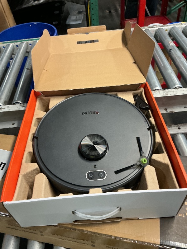 Photo 1 of ***NONFUNCTIONAL DOESNT CHARGE***
SHELIKI Robotic Vacuums Cleaner with LiDAR Navigation Strong Suction for Home Pet Hair Hard Floor Carpet