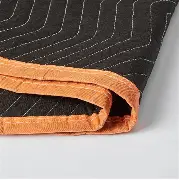 Photo 1 of 1 pair Amazon Basics Reinforced Tear-Resistant Moving Blankets, 72" x 40", Black, 1-Pack