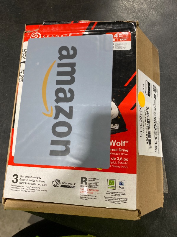 Photo 1 of Seagate IronWolf 4TB NAS Internal Hard Drive