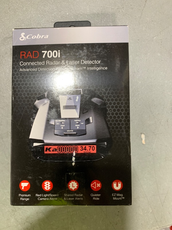 Photo 1 of Cobra RAD 700i Laser Radar Detector