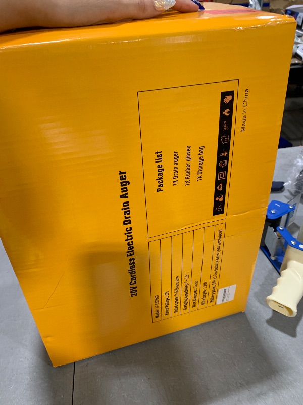 Photo 1 of K KORKUAN Cordless Electric Drain Auger - Tool Only