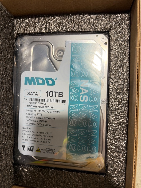 Photo 1 of MDD MAXDIGITALDATA 10TB NAS Internal Hard Drive