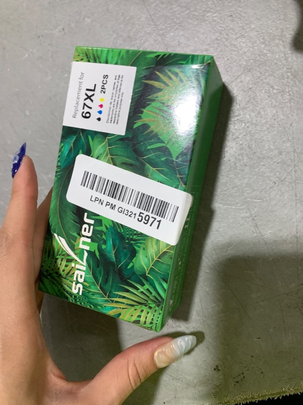Photo 1 of SAILNER 67XL Ink Cartridges Black/Color Combo Pack