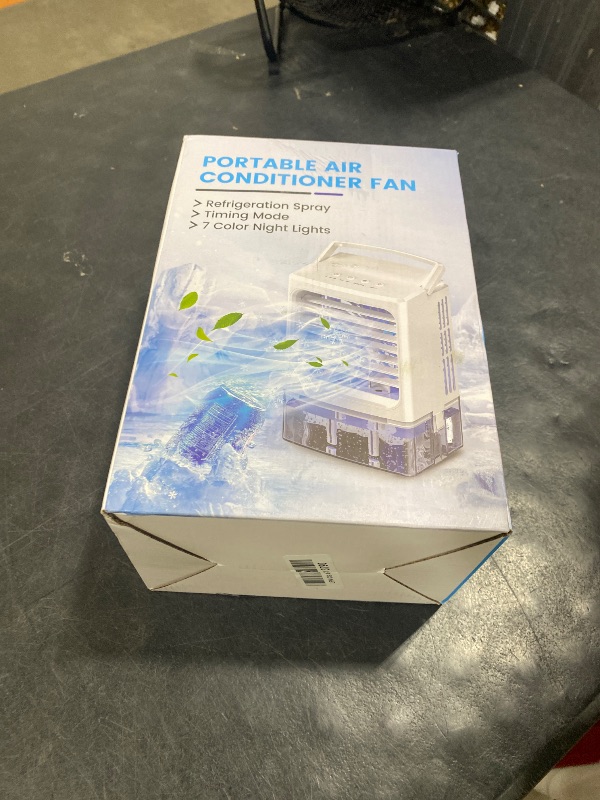 Photo 1 of Humuge Mini Air Conditioner, 4-in-1 Portable AC Unit with 7 Color LED Light