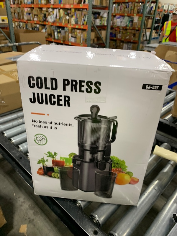 Photo 1 of YPONE Masticating Juicer - 5.8" Large Chute, 400W Cold Press
