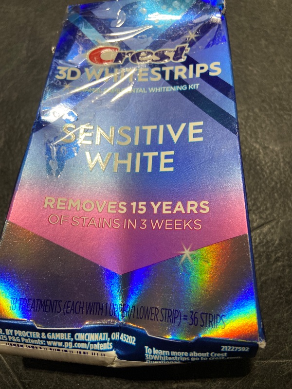 Photo 1 of Crest 3DWhitestrips Sensitive White Teeth Whitening Kit