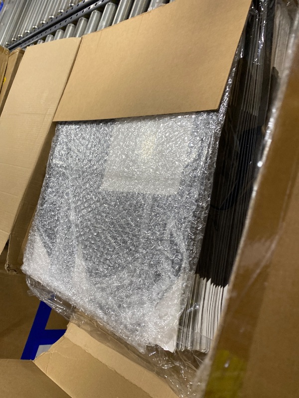 Photo 1 of DoubleFill 100 Pcs Hat Boxes with Clear Window, Foldable Gift Boxes for Baseball Caps, Storage, Display and Shipping (Black)