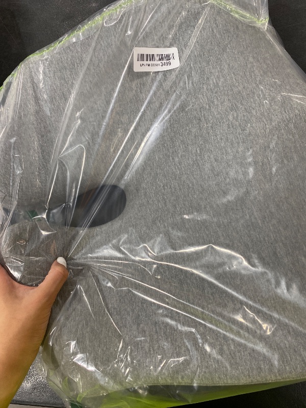 Photo 1 of C CUSHION LAB Patented Pressure Relief Seat Cushion for Long Sitting Hours on Office/Home Chair, Car, Wheelchair - Extra-Dense Memory Foam for Hip, Tailbone, Coccyx, Sciatica - Light Grey