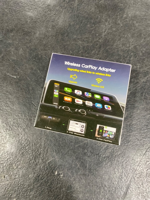 Photo 1 of CAENEEDER Wireless Carplay Adapter, Convert Wired to Wireless CarPlay, Compatible with CarPlay, Plug and Play, Type-C/USB, Suitable for 800+ Vehicles (Blue)