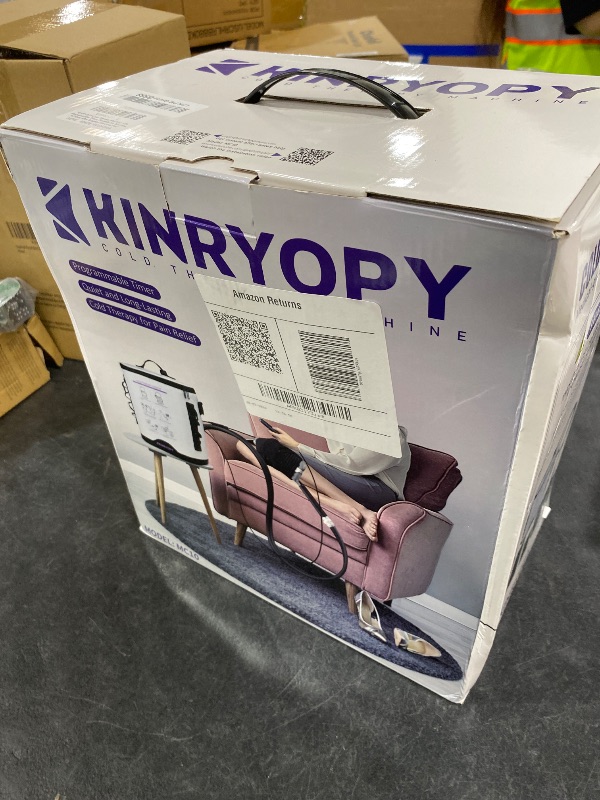 Photo 1 of Cold Therapy Machine with Programmable Timer, Portable Ice Machine for Knee After Surgery, Knee Replacement Recovery System, Cryotherapy Pain Relief w/Compression Pad for,Shoulder, Hip and Ankle