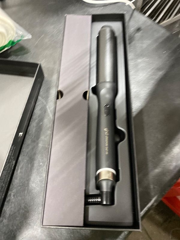 Photo 1 of ghd Chronos Curve Max Wand, 1.5 Inch Barrel, Professional Curling Wand for Loose Waves, Black, with Curl Responsive Technology, Automatic Sleep Mode
