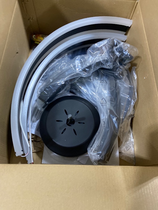 Photo 1 of ZMISHIBO 23" Low Profile Fandelier LED Ceiling Fans with Lights and Remote