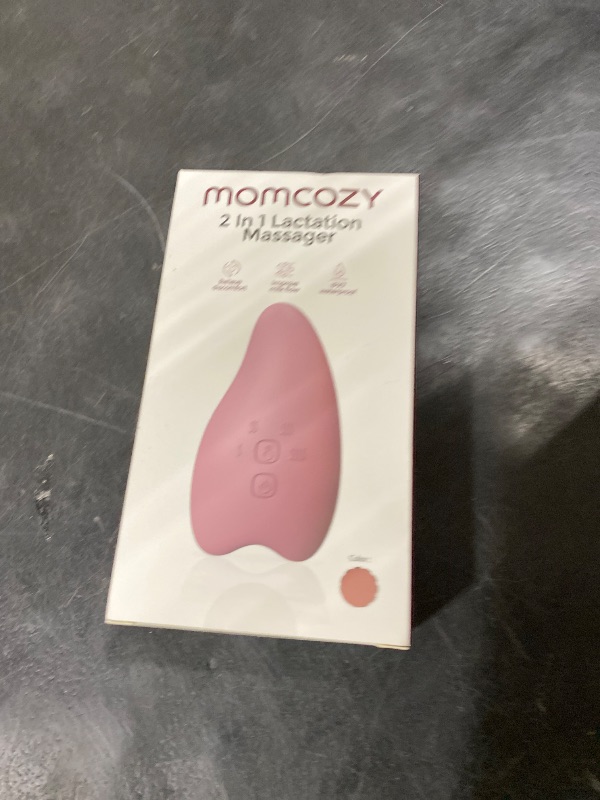 View 2 of Momcozy A1Pro Lactation Massager with Heat, Deep Vibration, Cozy Red, 1PCS