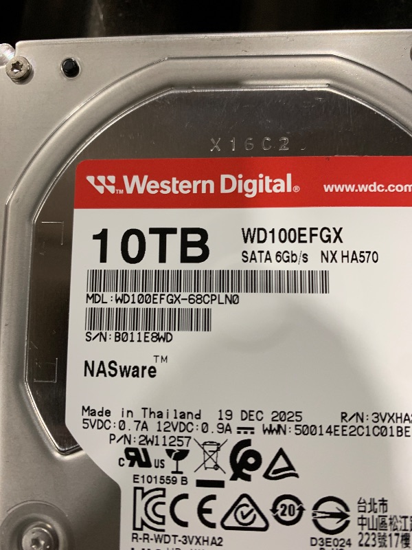 Photo 1 of Western Digital 10TB WD Red Plus NAS Internal Hard Drive