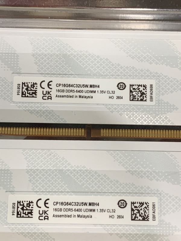 Photo 1 of Crucial Pro DDR5 RAM 32GB Kit (2x16GB) 6400MHz CL32