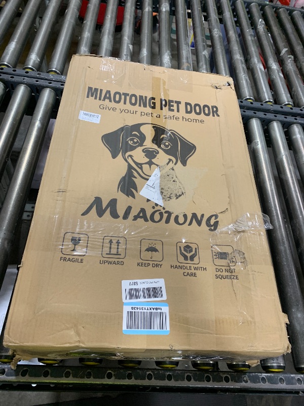 Photo 1 of MIAOTONG Extra Large Dog Door for Wall - 3-Flap, Sliding Lock
