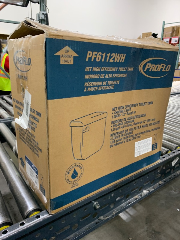 Photo 1 of PROFLO PF6112 Calhoun Toilet Tank Only - Less Seat - White