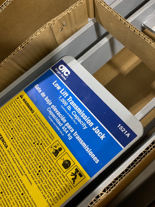 View 2 of OTC 1521A 1,000 lb. Low-Lift Transmission Jack