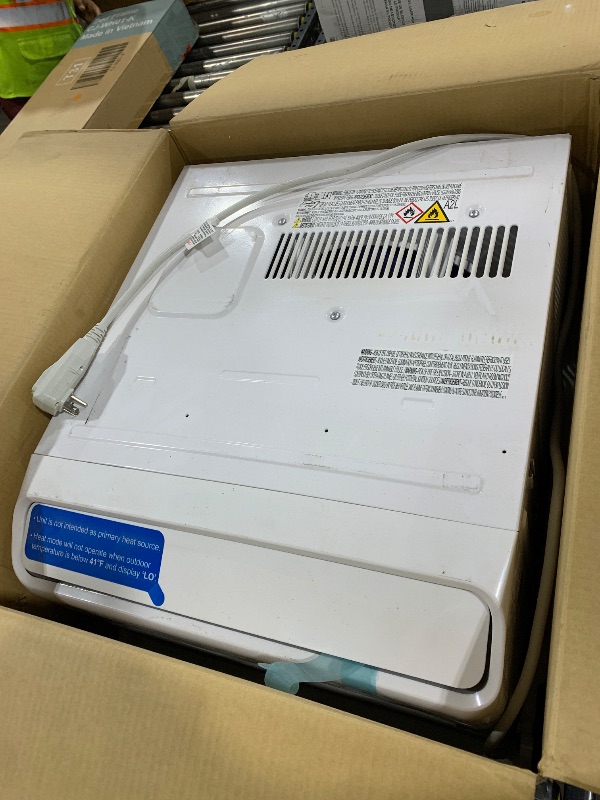 Photo 1 of Midea 8,000 BTU Smart Inverter Air Conditioner Window Unit with Heat and Dehumidifier – Cools up to 350 Sq. Ft., Energy Star Rated, Quiet Operation, Electronic Controls, Remote Control, White