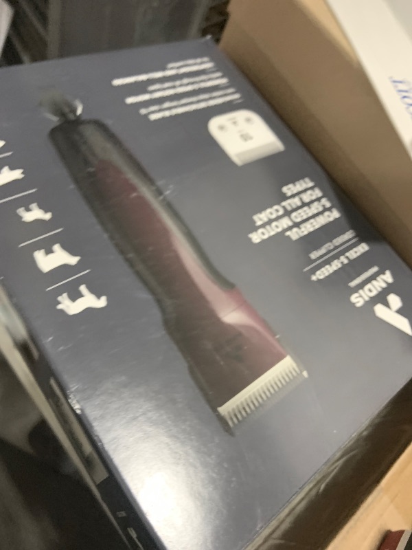 Photo 1 of Andis 68530 Excel 5-Speed Detachable Blade Clipper Kit, Burgundy